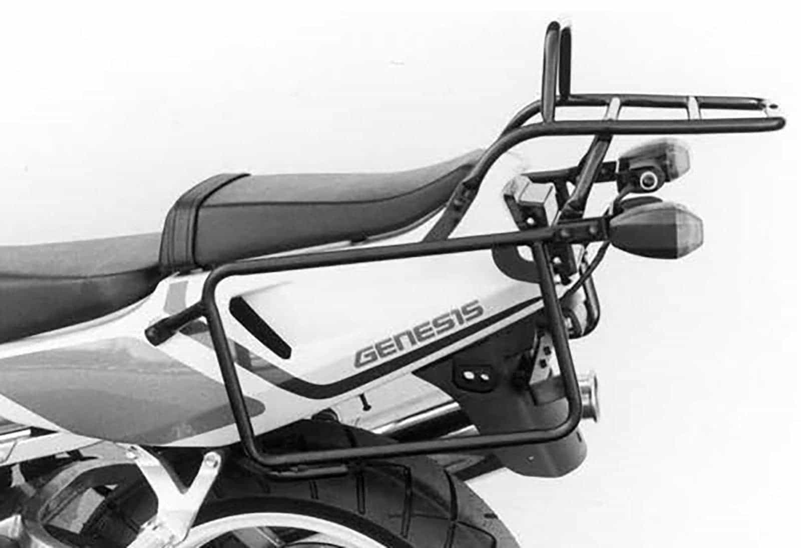 Komplettträgerset (Seitenkofferträger und Rohrgepäckbrücke Topcaseträger) schwarz für Yamaha FZR 600 (1994-1996)