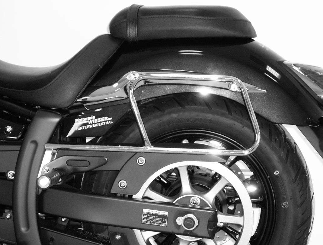 Rohr-Ledertaschenhalter chrom für Yamaha XVS 950 A Midnight Star (2009-)