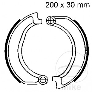 Bremsbacken ohne Feder EBC Alternative: 7860661