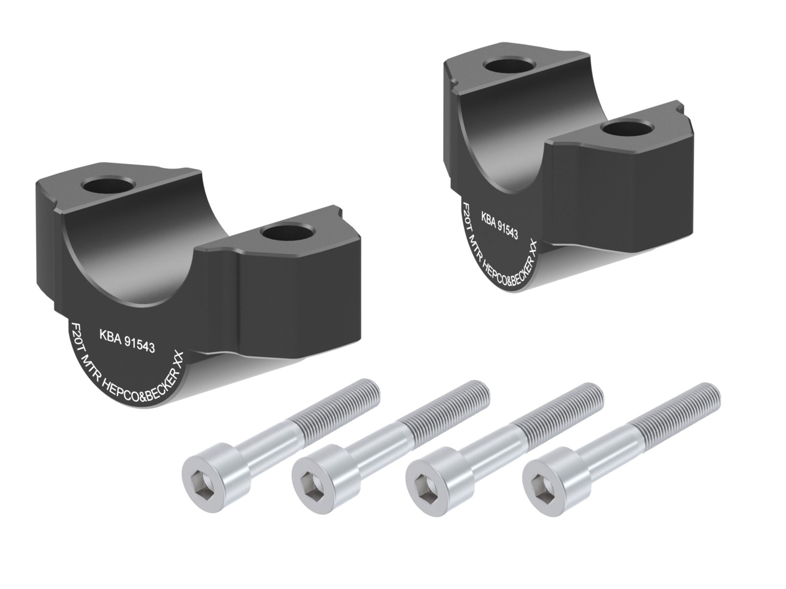 Lenkererhöhung 20 mm schwarz für Yamaha MT-09 (2013-2020)