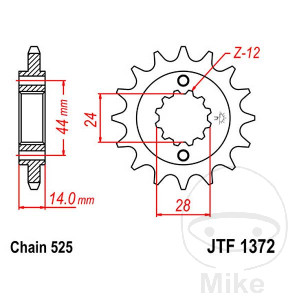 Ritzel 17Z Teilung 525 Alternative: 7260352