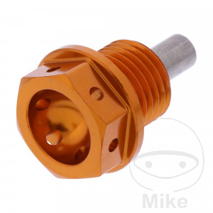 Ölablassschraube magnetisch JMP Bolt M14X1.5 mm 12 mm Alu Racing orange