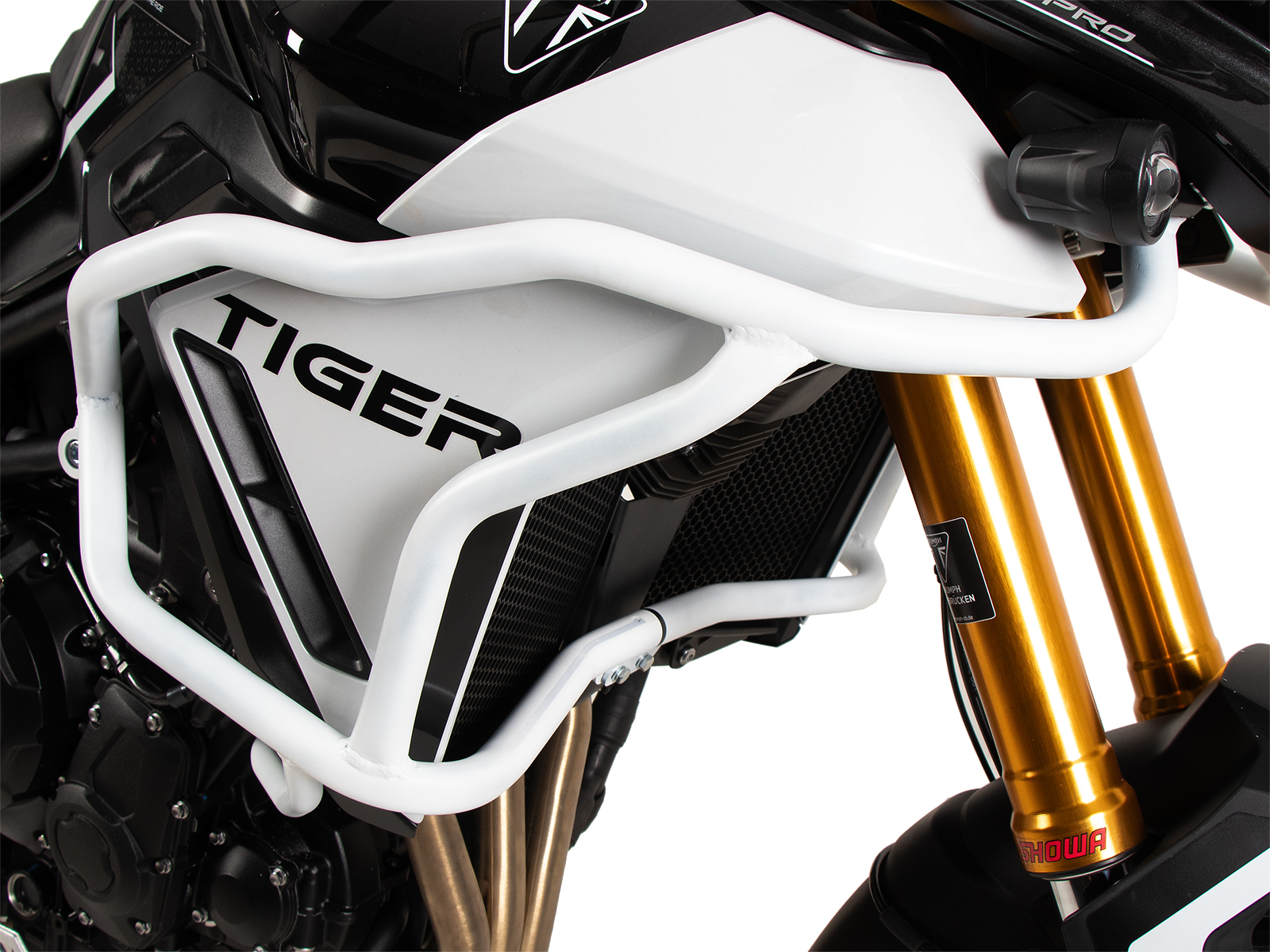 Tankschutzbügel "Solid" weiß für Triumph Tiger 900 GT / Pro (2024-)