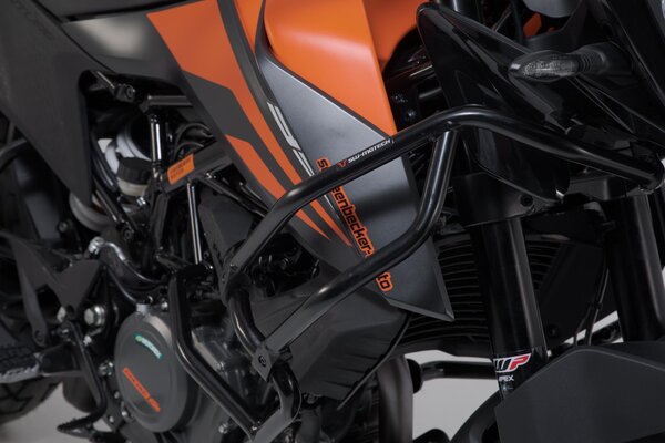 Oberer Sturzbügel für orig. KTM Sturzbügel Schwarz. KTM 390 Adv (19-).