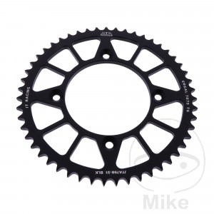 Alu-Kettenrad 51Z Teilung 428 schwarz JT Innendurchmesser 100 Lochkreis 120