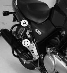 Heckschutzbügel schwarz für Honda CB 500/S (1993-1997)