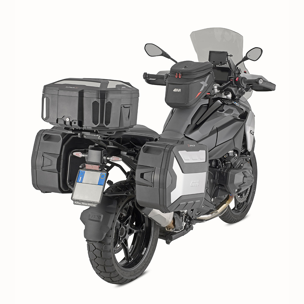 Monokey Koffer XSPACE schwarz, mit Cover aus elox. Aluminium, erweiterbar von 27 auf 36 Liter