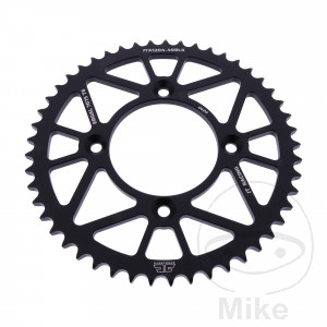 Alu-Kettenrad 49Z Teilung 428 schwarz JT Innendurchmesser 080 Lochkreis 100