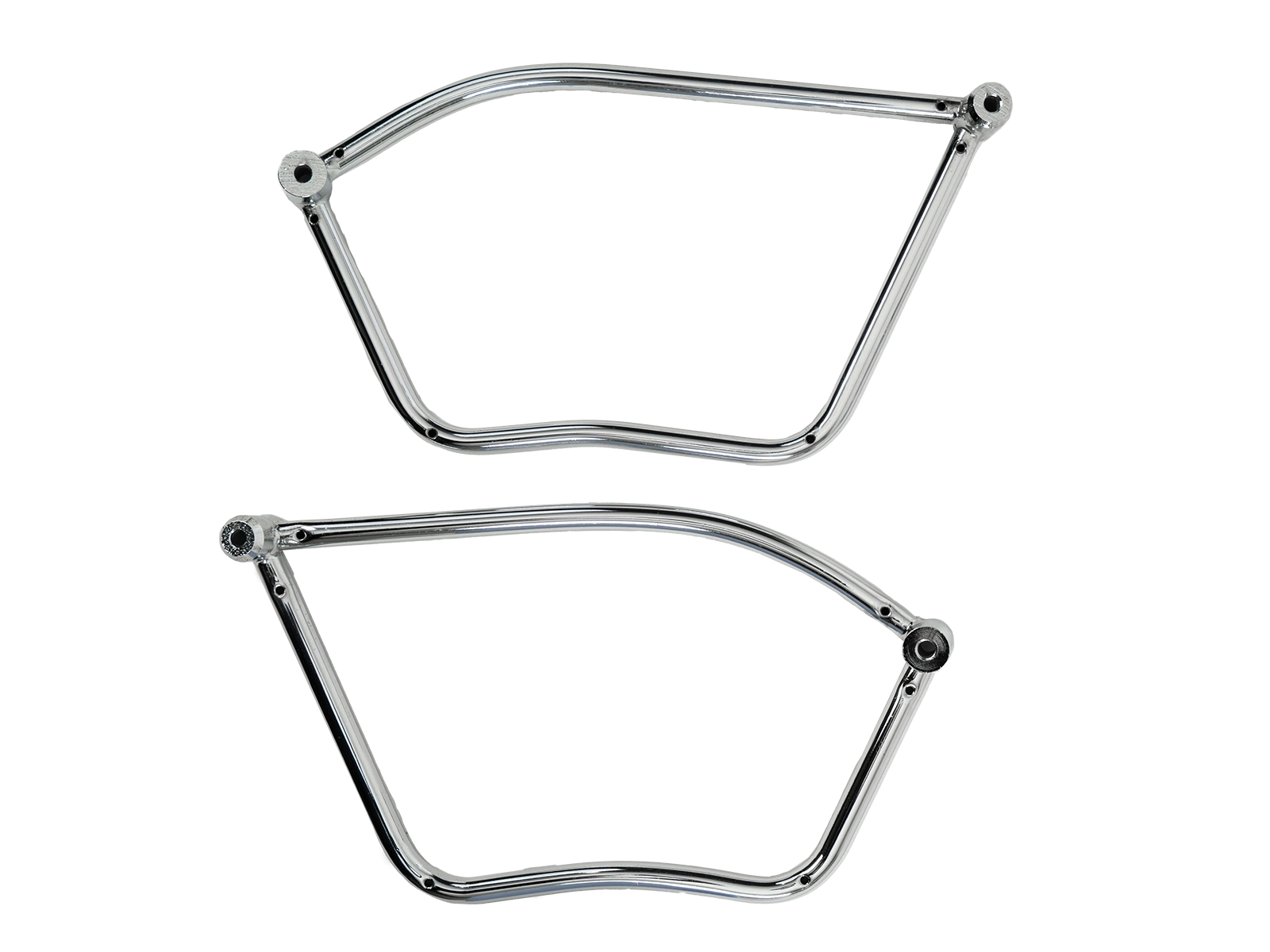 Rohr-Ledertaschenhalter chrom für Kawasaki EN 500 (1990-1995)