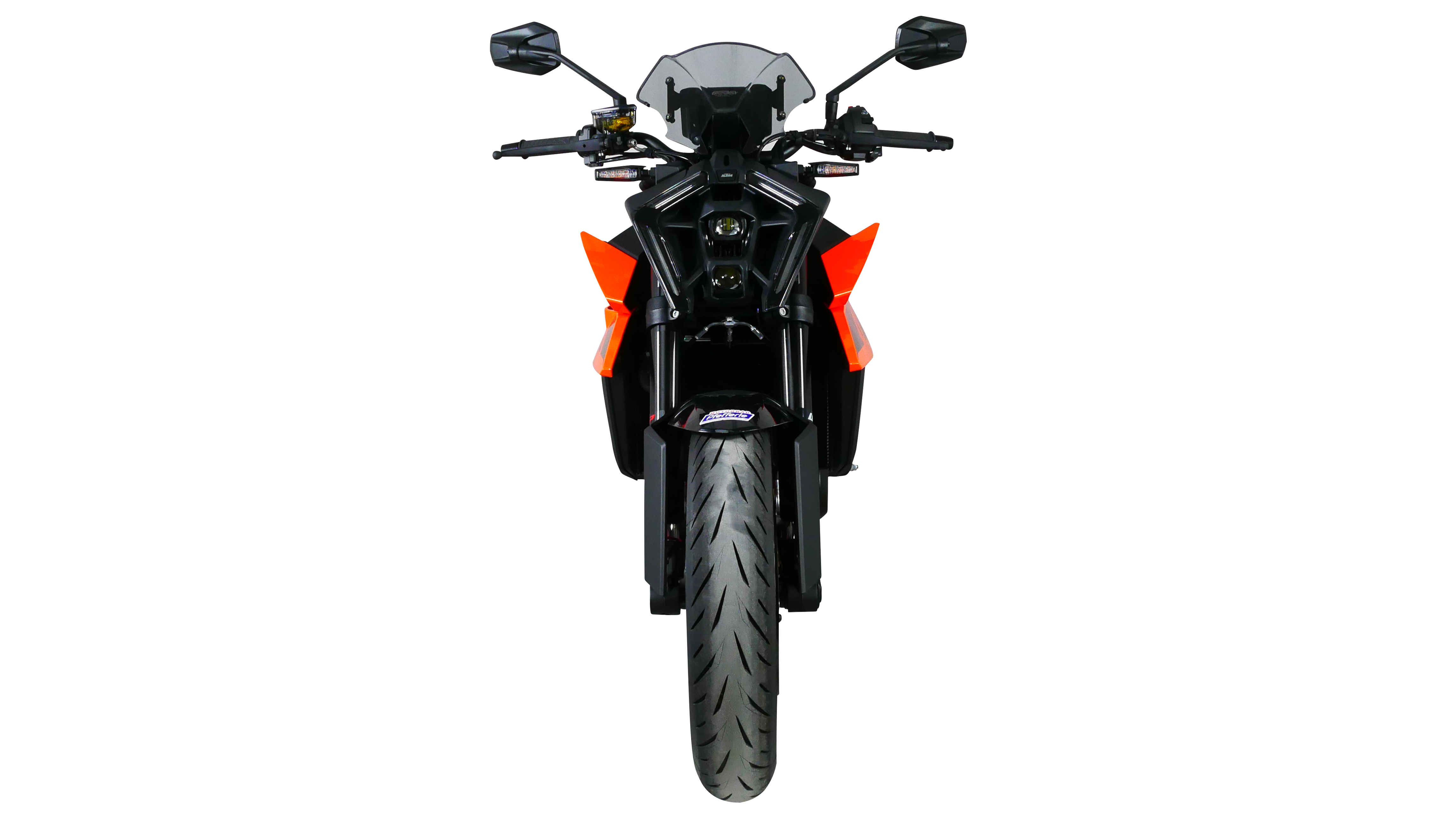 DUKE 990 - Sportscheibe "NSPM" 2024- - rauchgrau