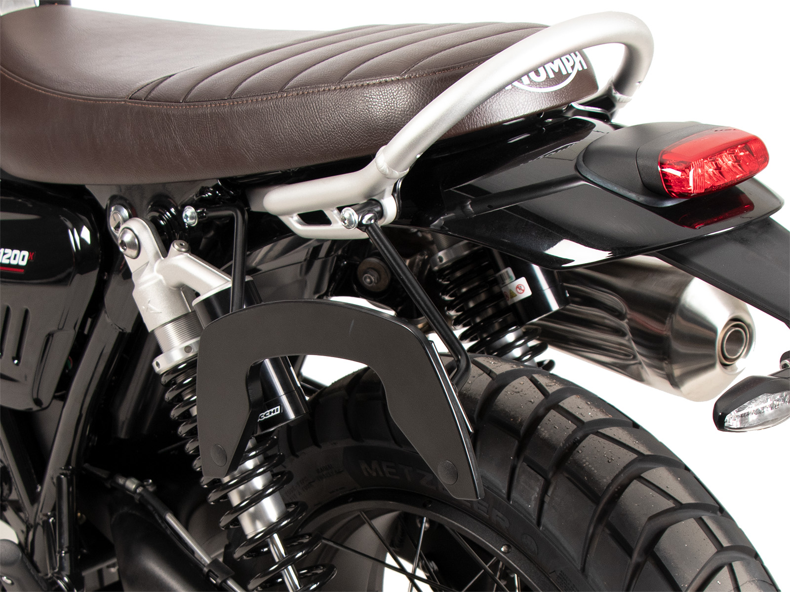 C-Bow Seitenträger einseitig links schwarz für Triumph Scrambler 1200 X (2024-)