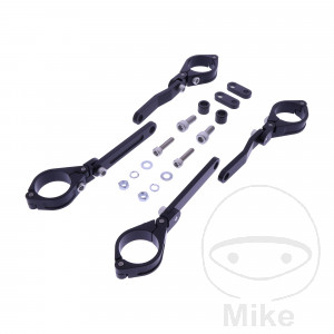 Lampenhalter Daytona 35 mm  einstellbar schwarz