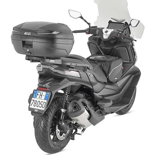 V45 Arena Monokey® Topcase schwarz, mit transparenten Reflektoren / Max. Zuladung 10kg