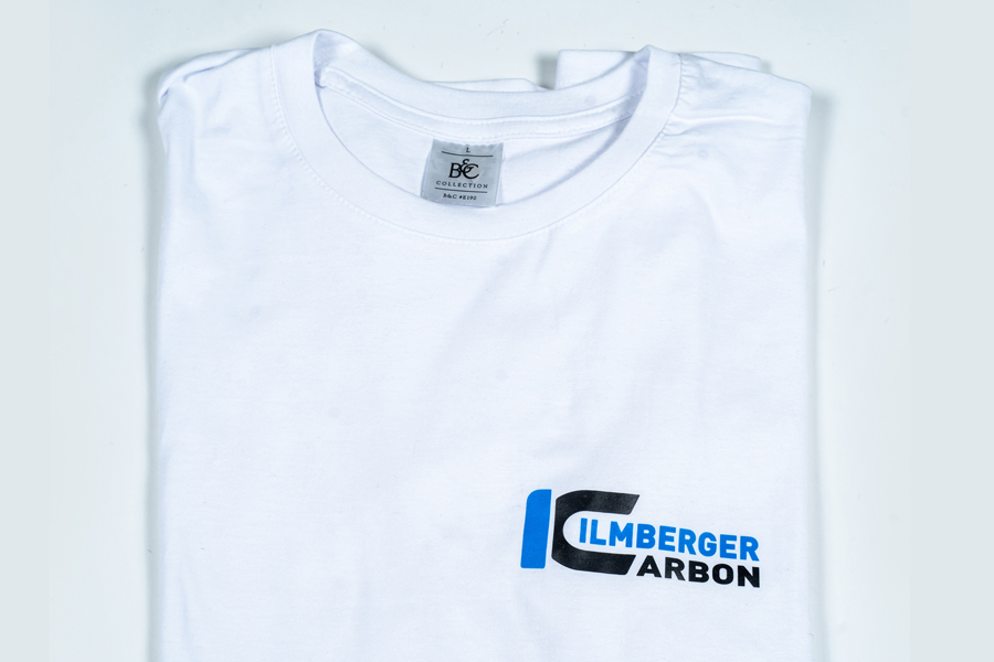 T-Shirt weiß runder Kragen