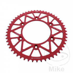 Alu-Kettenrad 53Z Teilung 520 rot JT Innendurchmesser 125 Lochkreis 153