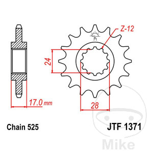 Ritzel 15Z Teilung 525 Alternative: 7260349