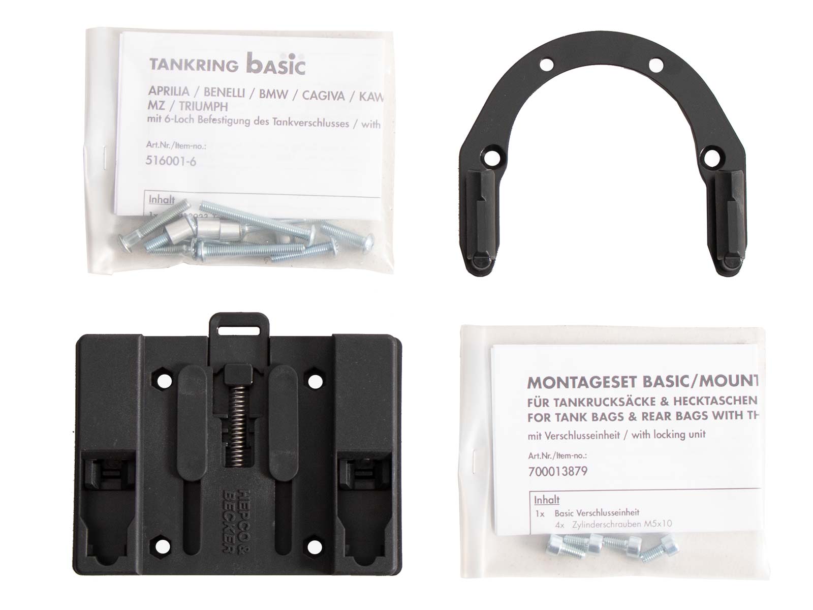Tankring BASIC inkl. Tankrucksackverschlusseinheit für Cagiva Elefant 750 i.e./900 i.e./GT/AC (1993-1997)