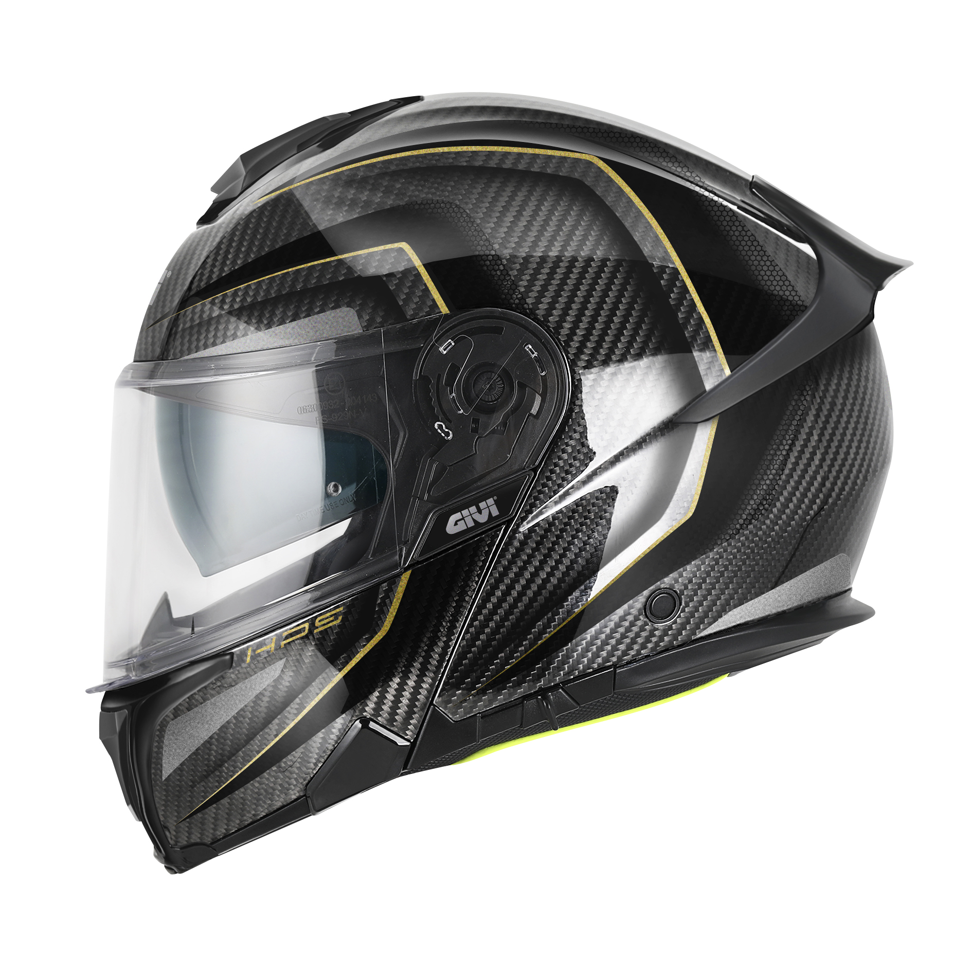 HPS X.50 MODULAR CARBON GRAPHIC - Gr. 54/XS - glänzend schwarz gold
