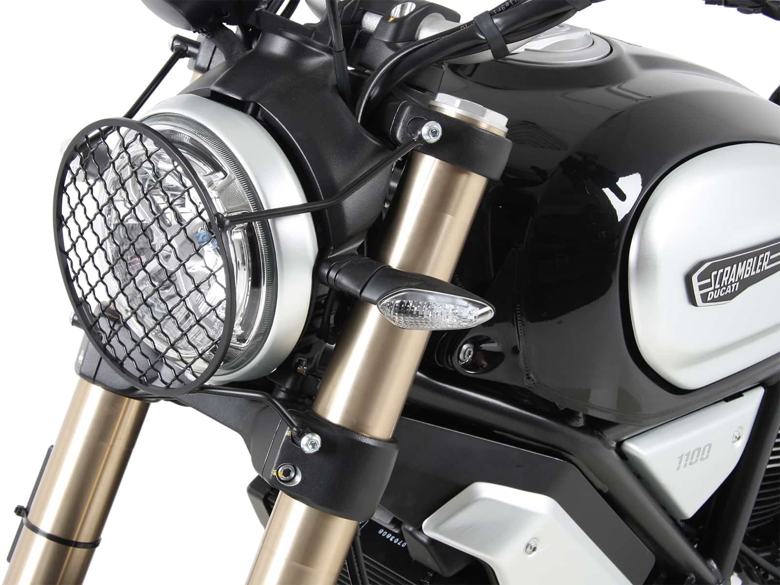 Lampenschutzgitter schwarz für Ducati Scrambler1100/Special/Sport (2018-2020)