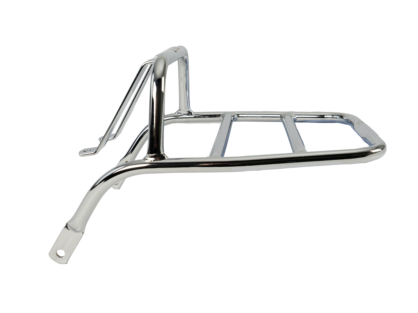 Rohrgepäckbrücke Topcaseträger chrom für Kawasaki EL 250 (1994)/EL 252 (1996-2003)