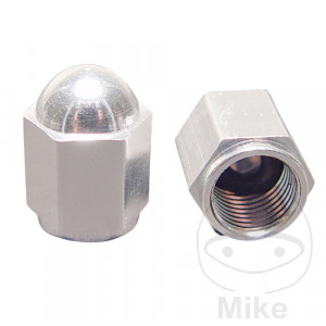 Ventilkappe alu silber JMP