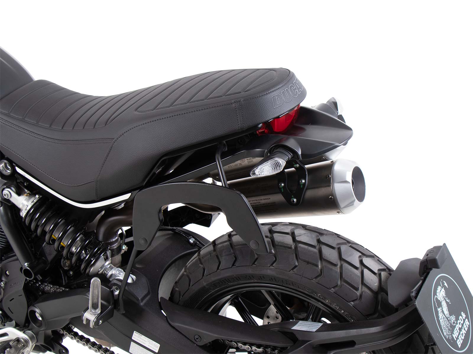 C-Bow Seitenträger einseitig links schwarz für Ducati Scrambler 1100 Dark Pro/Pro/Sport Pro (2021-2024)