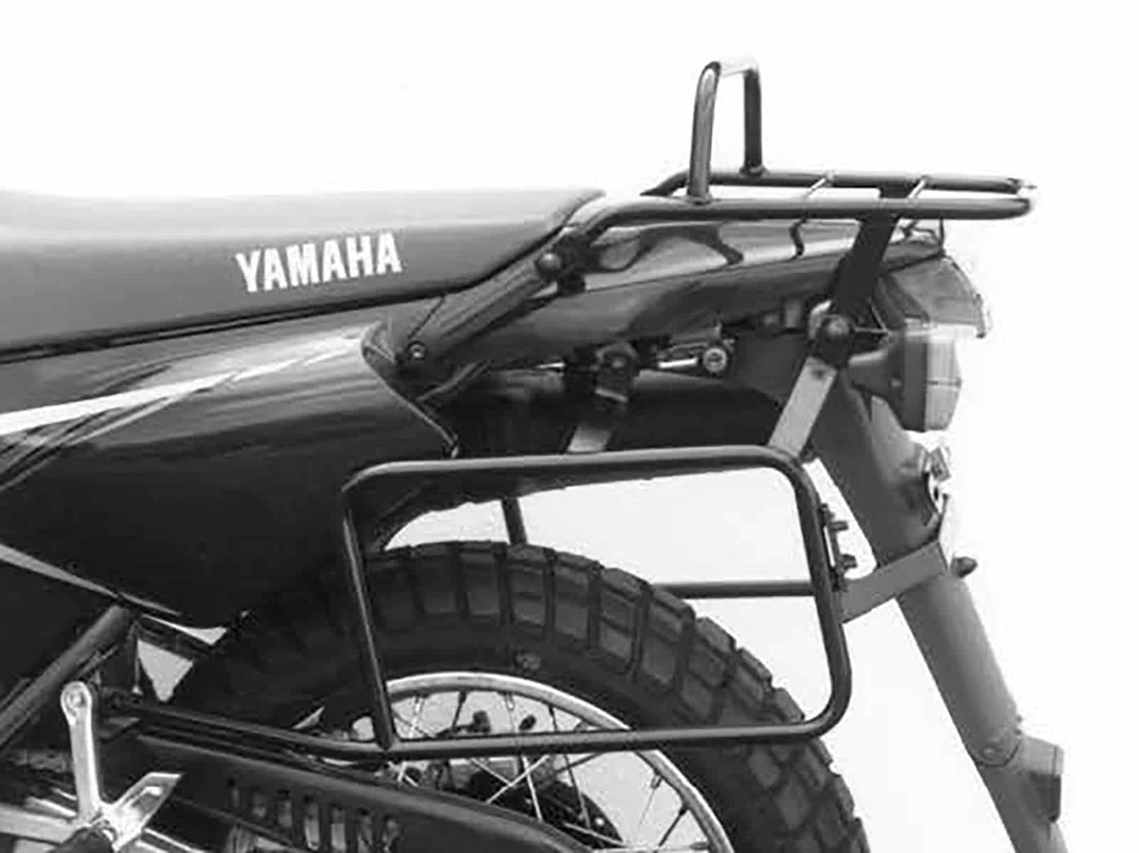 Komplettträgerset (Seitenkofferträger und Rohrgepäckbrücke Topcaseträger) schwarz für Yamaha XT 600 E (1995-2003)