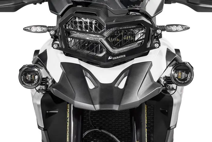 Touratech LED Zusatzscheinwerfer Satz Nebel rechts Fernlicht links für BMW F850GS / F750GS