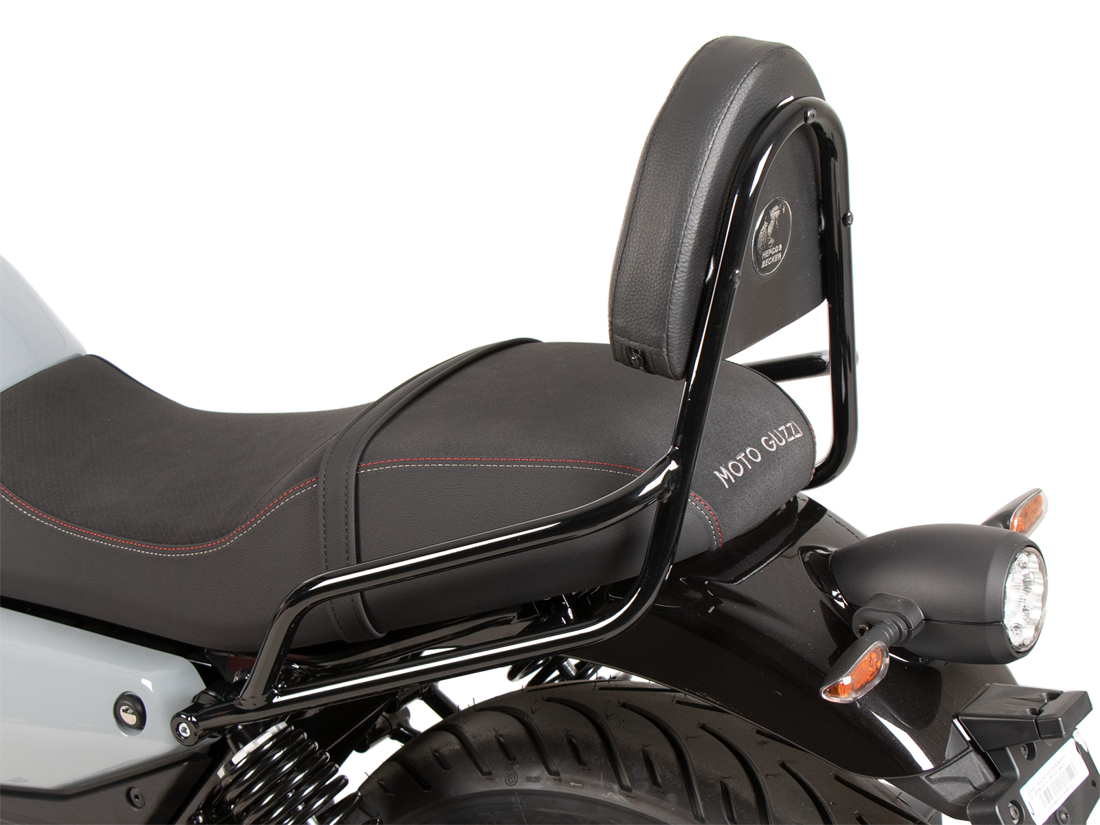 Sissybar ohne Gepäckträger schwarz für Moto Guzzi V7 Stone (2025-)