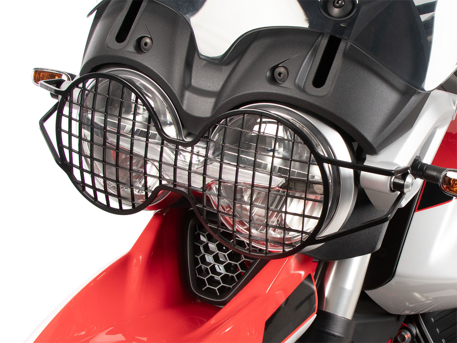 Lampenschutzgitter schwarz für Moto Guzzi V 85 TT / Strada / Travel (2024-)