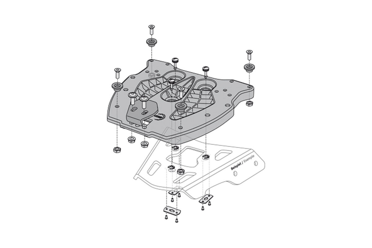 Adapterplatte für ALU-RACK Gepäckträger