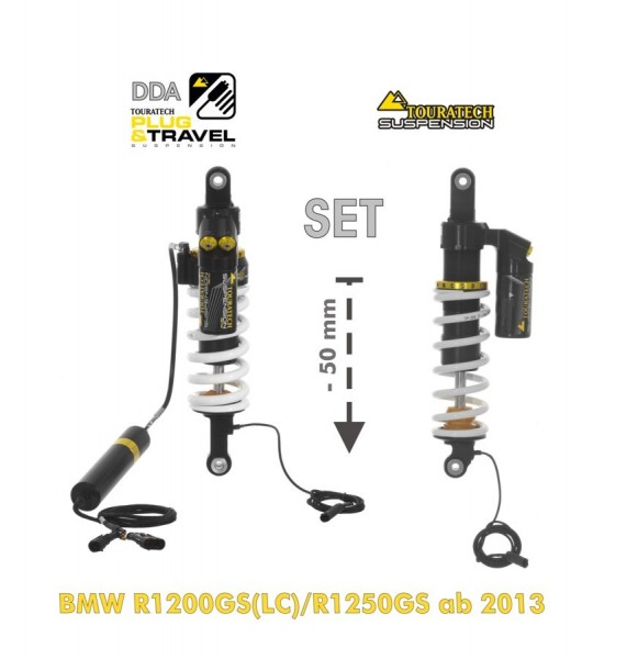 Touratech Suspension FAHRWERK-SET Plug &amp; Travel Tieferlegung -50mm für BMW R1250GS