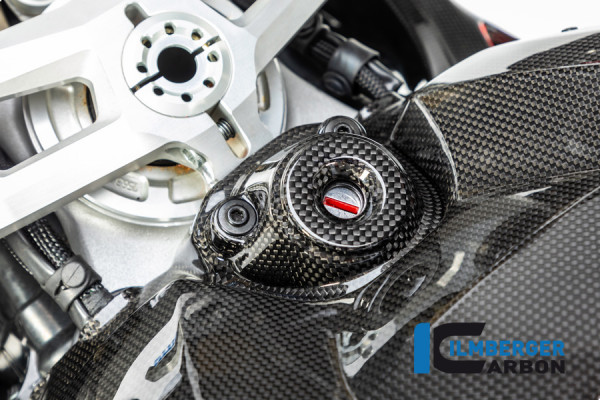 Carbon Zündschlossabdeckung glanz für Ducati Panigale V4 / V4 S / V4 R