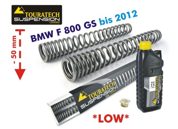 Touratech Progressive Gabelfedern für BMW F800GS bis 2012 *Tieferlegung um 50mm*