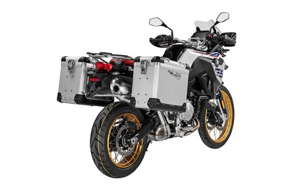 ZEGA Pro2 Koffersystem &quot;And-S&quot; 38/45 Liter mit Edelstahlträger für BMW F850GS + Adventure F750GS