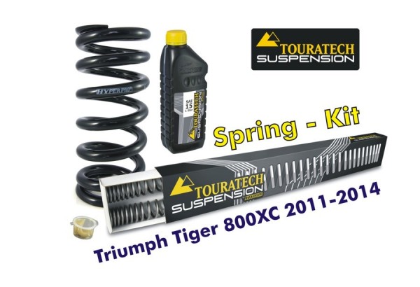 Progressive Federn für Gabel und Federbein für Triumph Tiger 800XC 2011-2014 *Austauschfedern*