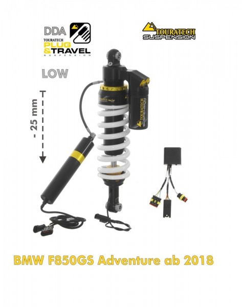 Touratech Suspension Tieferlegung Federbein -25mm für BMW F850GS Adventure ab 2018 DDA / Plug &amp; Trav