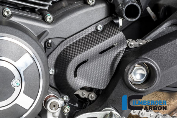 Carbon Ritzelabdeckung matt für Ducati Scrambler / Full Throttle / Icon / Sixty 2 / Desert Sled