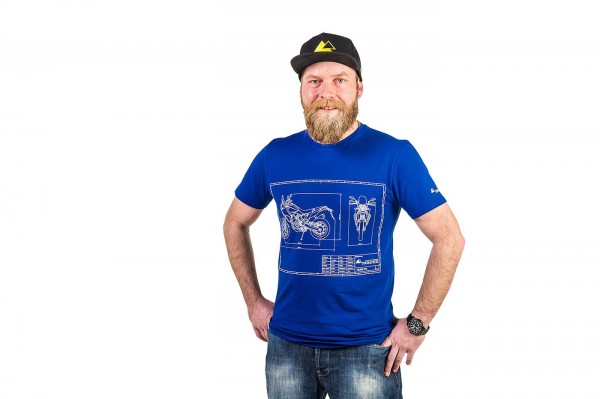 Touratech T-Shirt Blueprint Tenere, Herren
