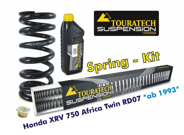 Touratech Progressive Federn für Gabel und Federbein Honda XRV750 Africa Twin RD07 ab 1993