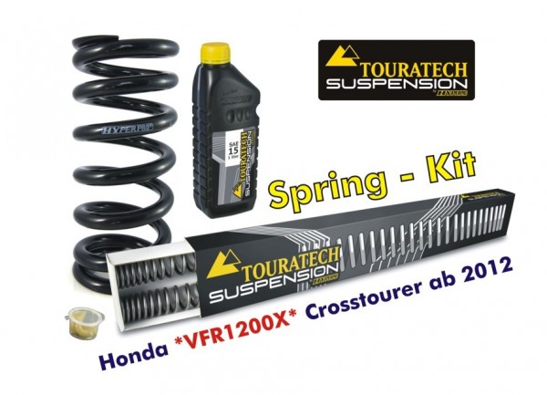 Touratech Progressive Federn für Gabel und Federbein für Honda VFR1200X Crosstourer ab 2012
