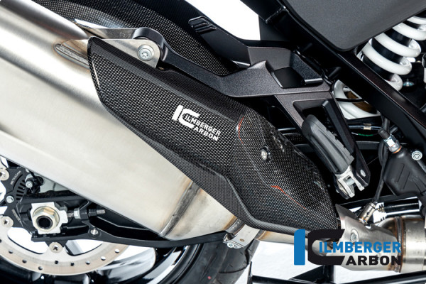 Carbon Auspuffhitzeschutz vorne am Schalldämpfer für KTM 1290 Super Adventure ab 2021