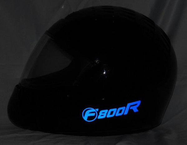Helmaufkleber Helm Aufkleber reflektierend im Stil F800R Typ 2 für BMW F 800 R