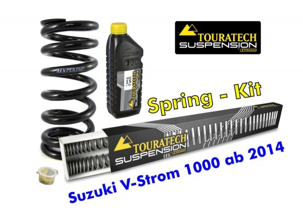 Touratech Progressive Federn Gabel und Federbein für Suzuki V-Strom 1000 ab 2014 *Austauschfedern*