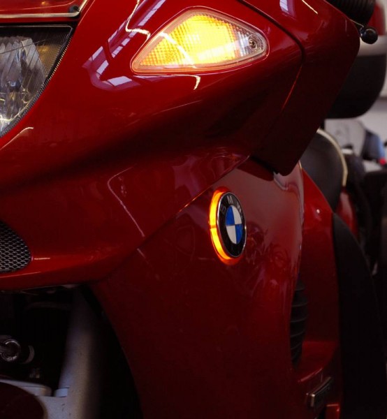 LED Emblemblinker einfarbig für BMW K1200GT bis 06 K1200RS