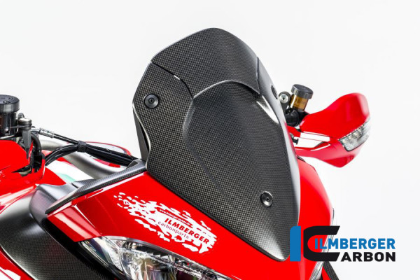 Carbon Windschild matt für Ducati Multistrada 1200 DVT ab 2015 / Multistrada Enduro ab 2016