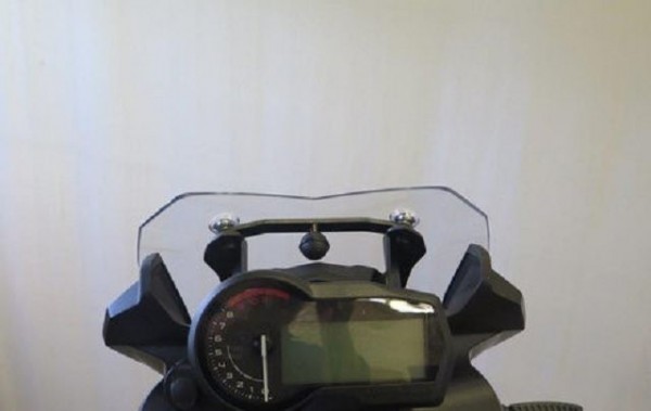 Navihalter Gerätehalter für BMW F750GS mit Windschild klein L=216MM