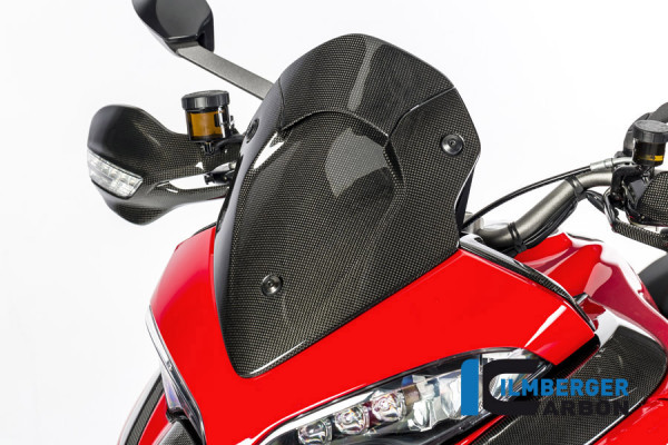 Carbon Windschild glänzende Oberfläche für Ducati Multistrada 1200 DVT ab 2015 / Enduro ab 2016