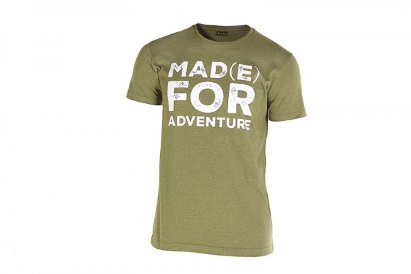 Touratech T-Shirt &quot;Mad(e) for Adventure&quot;, Herren, grün, Größe L