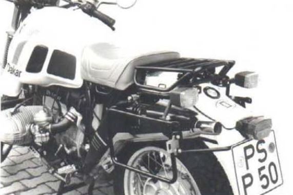 Hepco&amp;Becker Seitenkofferträger festverschraubt schwarz für BMW R80GS Paris Dakar (1984-1987)